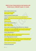 NHM 311 Exam 2 Study Guide &lpar;ole miss&rpar; Questions with &NewLine;Verified Answers &vert;2026&sol;2027 Update &vert; A&plus; Graded 