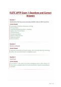 FLETC UPTP Exam 1&period; Questions and Correct Answers