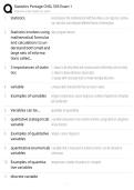 Statistics Portage CNSL 503 Exam 1 Study Guide &ndash; Practice Questions&comma; Concepts & Exam Review