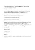 LPN to ADN Bridge Exam 4 - Advanced RN Practice&comma; Critical Care &&NewLine;Leadership 2026&sol;2027 UPDATE