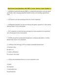 Final Scma Exam Questions with 100&percnt; Correct Answers Latest Graded A&plus;