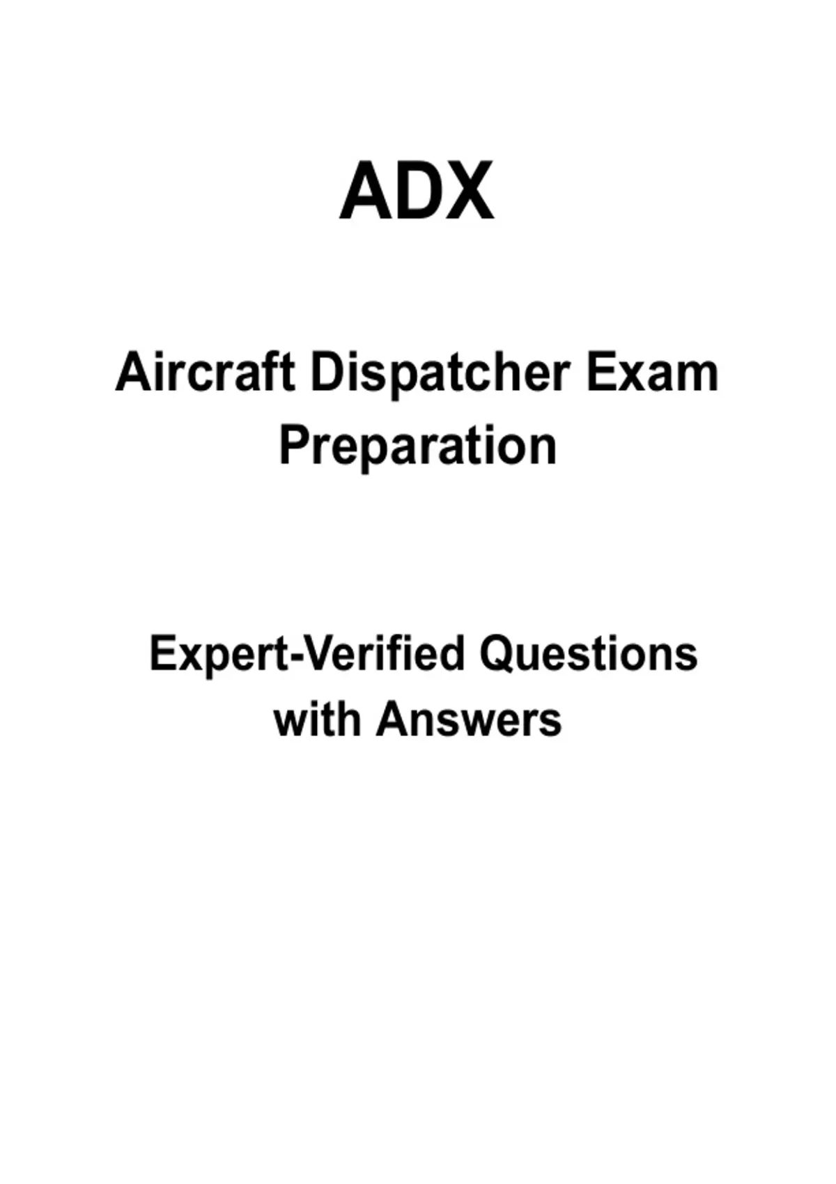 Aircraft Dispatcher Questions and Answers Study Pack | 100+ Questions ...