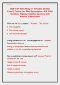 SSM TCAR Exam Study Set 2026&sol;2027 &vert;&vert;Verified &NewLine;Exam&excl;&excl;&vert;&vert; Trauma Care After Resuscitation &vert; ACS TCAR &NewLine;Guidelines Alignment &vert;&vert;Verified Questions with &NewLine;Answers and Rationales