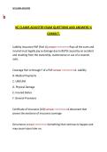 NC Claims Adjuster Exam Questions and Answers &ndash; Accurate Practice Questions and Verified Answer Guide