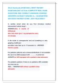 ACLS Heartcode EXAM 2026 &vert;&vert; MOST RECENT               &NewLine;EXAM 2026-2027 ACTUAL COMPLETE REAL EXAM &NewLine;QUESTIONS AND CORRECT ANSWERS &lpar;VERIFIED &NewLine;ANSWERS&rpar; ALREADY GRADED A&plus; &vert; GUARANTEED &NewLine;SUCCESS&excl;&excl; NEWEST EXAM &vert; JUST RELEASED&excl;&excl;