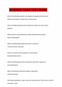 TEST BANK FOR SCIENCE TEAS&period; QUESTIONS AND ANSWERS&period; LATEST UPDATED VERSION GRADED A&plus;