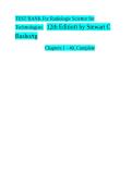 TEST BANK For Radiologic Science for Technologists&comma; 12th Edition by Stewart C&period; Bushong &vert; Chapters 1&ndash;40 &vert; Complete