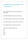 NJ pesticide core exam questions with correct answers