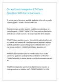 General pest management 7a Exam Questions With Correct Answers