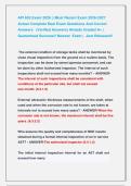 API 653 Exam 2026 &vert;&vert; Most Recent Exam 2026-2027 &NewLine;Actual Complete Real Exam Questions And Correct &NewLine;Answers   &lpar;Verified Answers&rpar; Already Graded A&plus; &vert; &NewLine;Guaranteed Success&excl;&excl; Newest  Exam &vert;  Just Released&excl;&excl; 