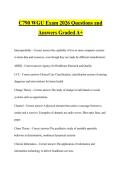 C790 WGU Exam 2026 Questions and&NewLine;Answers Graded A&plus;