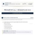 Microsoft AZ-104 Advanced Examination 2026&sol;2027 Test Bank with Verified Answers and Detailed Rationales Grade A
