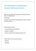 Nurs 5338 Pediatric Cardiology Exam Questions With Correct Answers&period;