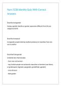 Nurs 5338 Identity Quiz With Correct Answers