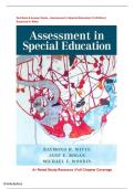 Test Bank &ndash; Assessment in Special Education &lpar;1st Edition&rpar;Raymond H&period; Witte &vert; A&plus; Rated Study Resource &vert; Full Chapter Coverage