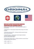 EEB 2244 LATEST EVALUATION EXAM ALL QUESTIONS AND ANSWERS SURE