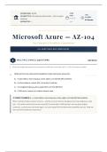 AZ-104 Key Concepts and Workflows Examination 2026&sol;2027 Study Guide with Verified Answers and Detailed Rationales Grade A