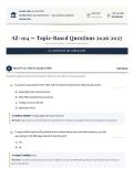 AZ-104 2026&sol;2027 Topic-Based Examination Test Bank with Verified Answers&comma; Detailed Rationales&comma; and Practice Questions Grade A