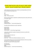 IA MED CFRN Final Test with all Correct & 100&percnt; Verified Answers &vert;Actual Complete Exam &vert;Already Graded A&plus;&NewLine;