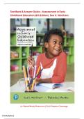 Test Bank &ndash; Assessment in Early Childhood Education &lpar;8th Edition&rpar;&NewLine;Sue C&period; Wortham &vert; A&plus; Rated Study Resource &vert; Full Chapter Coverage