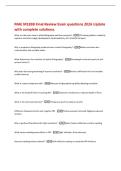MAE M183B Final Review Exam questions 2026 Update&NewLine;with complete solutions&period;&NewLine;What are the main steps of photolithography and their purpose&quest; -PR coating &lpar;pattern medium&rpar;&semi;&NewLine;exposure &lpar;transfer image&rpar;&semi; development &lpar;reveal pattern&rpar;&semi; etch &lpar;transfer to layer&rpar;&NewLine;W
