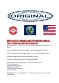 COPE HEALTH SCHOLARS LATEST EXAMS ACTUAL QUESTIONS AND ANSWERS SURE 