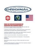 RNSG 1301 UPDATED EXAMINERS SET QUESTIONS AND ANSWERS SURE