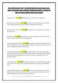 &lpar;ESB&rpar;ENTREPRENEURSHIP AND SMALL BUSINESS CERTIFICATION  BUNDLED EXAMS&vert; QUESTIONS AND VERIFIED ANSWERS&vert;GRADED A&plus;&vert;PASS ON FIRST ATTEMPT&vert;BRAND NEW 2026 UPDATE