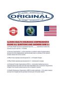 ILLINOIS HEALTH INSURANCE COMPREHENSIVE EXAMS ALL QUESTIONS AND ANSWERS SURE