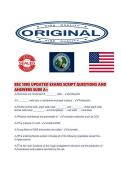 BSC 1005 UPDATED EXAMS SCRIPT QUESTIONS AND ANSWERS SURE