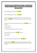 LOUISIANA ALCOHOL SERVER&sol;SELLER TRAINING &vert; QUESTIONS AND VERIFIED ANSWERS&vert;GRADED A&plus;&vert;PASS ON FIRST ATTEMPT&vert;BRAND NEW 2026 UPDATE