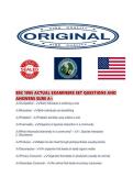 BSC 1005 ACTUAL EXAMINERS SET QUESTIONS AND ANSWERS SURE