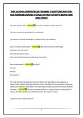 TABC ALCOHOL SERVER&sol;SELLER TRAINING &vert; QUESTIONS AND VERIFIED ANSWERS&vert;GRADED A&plus;&vert;PASS ON FIRST ATTEMPT&vert;BRAND NEW 2026 UPDATE