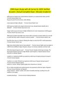 CFRN Exam Study with all Correct & 100&percnt; Verified Answers &vert;Actual Complete Exam &vert;Already Graded A&plus;