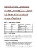 2026&sol;2027 North Carolina CDL Class A & B Mastery Test Bank &lpar;S&period;L&period; 2025-47 & FMCSA Compliant&rpar; &vert; S-Tier Guide