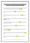 TABC FINAL EXAM &vert; QUESTIONS AND VERIFIED ANSWERS&vert;GRADED A&plus;&vert;PASS ON FIRST ATTEMPT&vert;BRAND NEW 2026 UPDATE