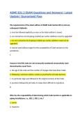 ASME B31&period;3 EXAM Questions and Answers&vert; Latest Update&vert; Guaranteed Pass