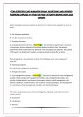 CCM-CERTIFIED CASE MANAGER EXAM&vert; QUESTIONS AND VERIFIED ANSWERS&vert;GRADED A&plus;&vert;PASS ON FIRST ATTEMPT&vert;BRAND NEW 2026 UPDATE
