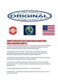 CERAP UPDATED 2026 CORE MAIN QUESTIONS AND ANSWERS SURE 