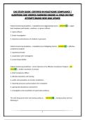 CHC STUDY GUIDE -CERTIFIED IN HEALTHCARE COMPLIANCE &vert; QUESTIONS AND VERIFIED ANSWERS&vert;GRADED A&plus;&vert;PASS ON FIRST ATTEMPT&vert;BRAND NEW 2026 UPDATE