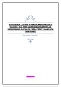 TESTBANK FOR CERTIFIED IN HEALTHCARE COMPLIANCE-HCCA CHC&vert; REAL EXAM QUESTIONS AND VERIFIED ANSWERS&vert;GRADED A&plus;&vert;PASS ON FIRST ATTEMPT&vert;BRAND NEW 2026 UPDATE