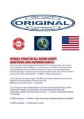 NU664A UPDATED ALL EXAMS SCRIPT QUESTIONS AND ANSWERS SURE