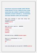 Board Exam&colon; Acupuncture EXAM &vert;&vert; MOST RECENT  &NewLine;EXAM 2026&vert;2027 ACTUAL COMPLETE REAL EXAM &NewLine;QUESTIONS AND CORRECT ANSWERS &lpar;VERIFIED &NewLine;ANSWERS&rpar; ALREADY GRADED A&plus; &vert; GUARANTEED &NewLine;SUCCESS&excl;&excl; NEWEST EXAM &vert;JUST RELEASED&excl;&excl; 