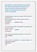 BSC 2085 Exam 2 &lpar; 2026&rpar; &vert;&vert; Most Recent Exam 2026&NewLine;2027 Actual Complete Real Exam Questions And &NewLine;Correct Answers &lpar;Verified Answers&rpar; Already                     &NewLine;Graded A&plus; &vert;Guaranteed Success&excl;&excl; Newest                           &NewLine;Exam &vert; Just Released&excl;&excl;