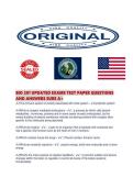 BIO 201 UPDATED EXAMS TEST PAPER QUESTIONS AND ANSWERS SURE