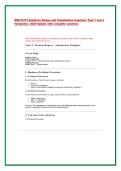 WGU D473 Solutions Design and Visualization Capstone Task 1 and 2  Templates &vert; 2026 Update with complete solutions&period;
