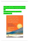 Medical-Surgical Nursing&colon; Concepts for Clinical Judgment and Collaborative Care&comma; 11th Edition Test Bank Chapters 1&ndash;74 Complete Questions and Answers