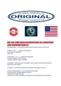 BIO 305 CORE MAIN EXAMINATION ALL QUESTIONS AND ANSWERS SURE