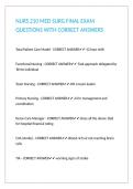 NURS 210 MED SURG FINAL EXAM QUESTIONS WITH CORRECT ANSWERS