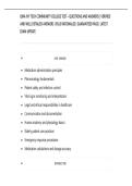QMA IVY TECH COMMUNITY COLLEGE TEST &ndash; QUESTIONS AND ANSWERS &vert; VERIFIED&NewLine;AND WELL DETAILED ANSWERS &vert; PLUS RATIONALES &vert; GUARANTEED PASS &vert; LATEST&NewLine;EXAM UPDATE